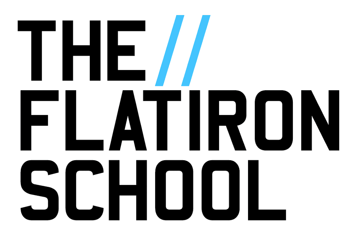Image of The Flatiron School logo.