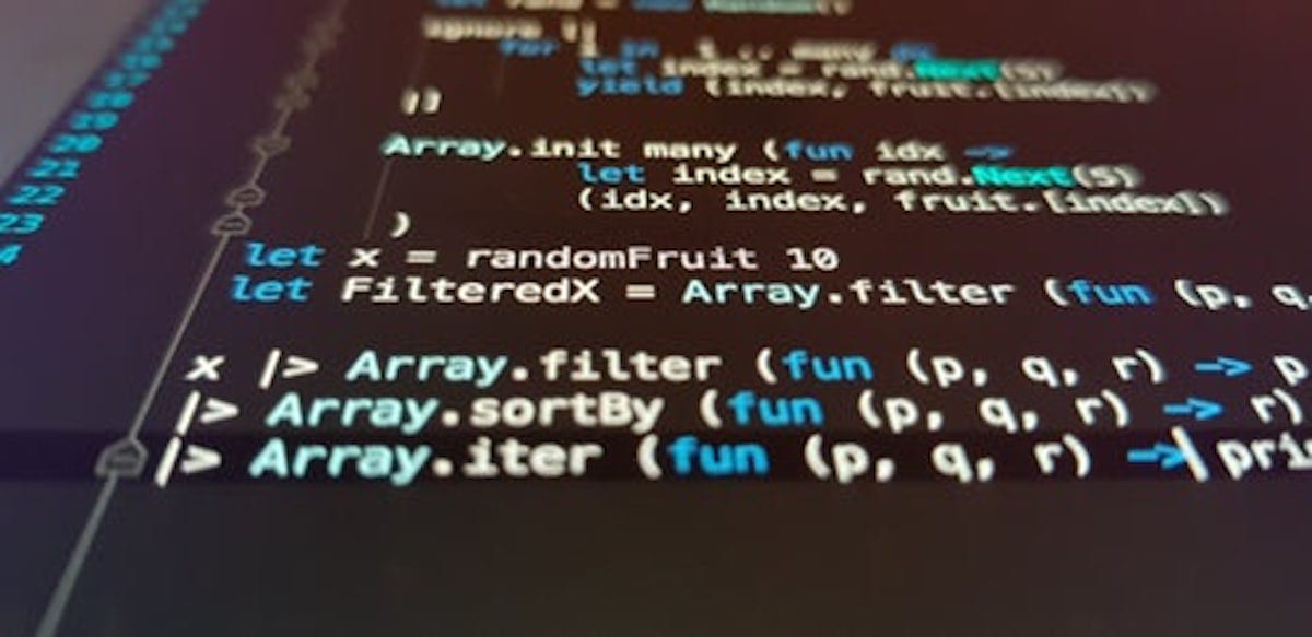 Computer screen full of code