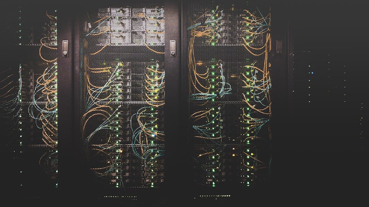 A bank of servers.