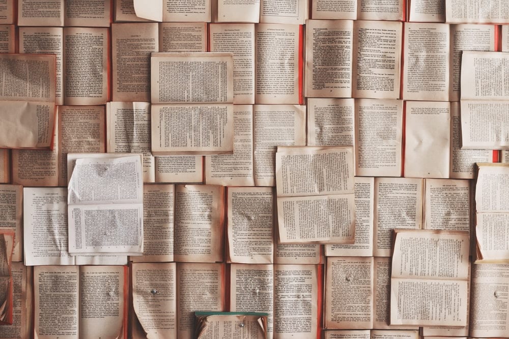 A pile of books 