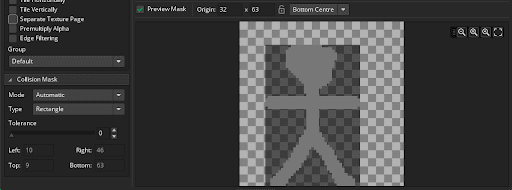 Bounding Box/Collision Mask on Sprite