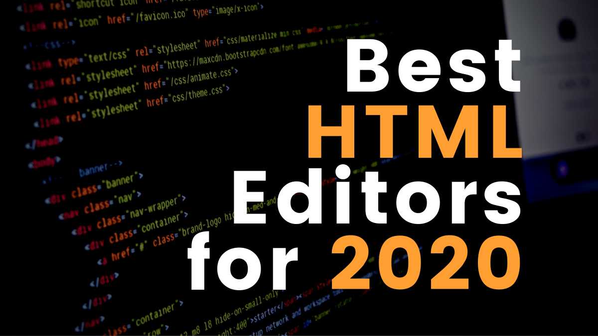 best text editor for coding html