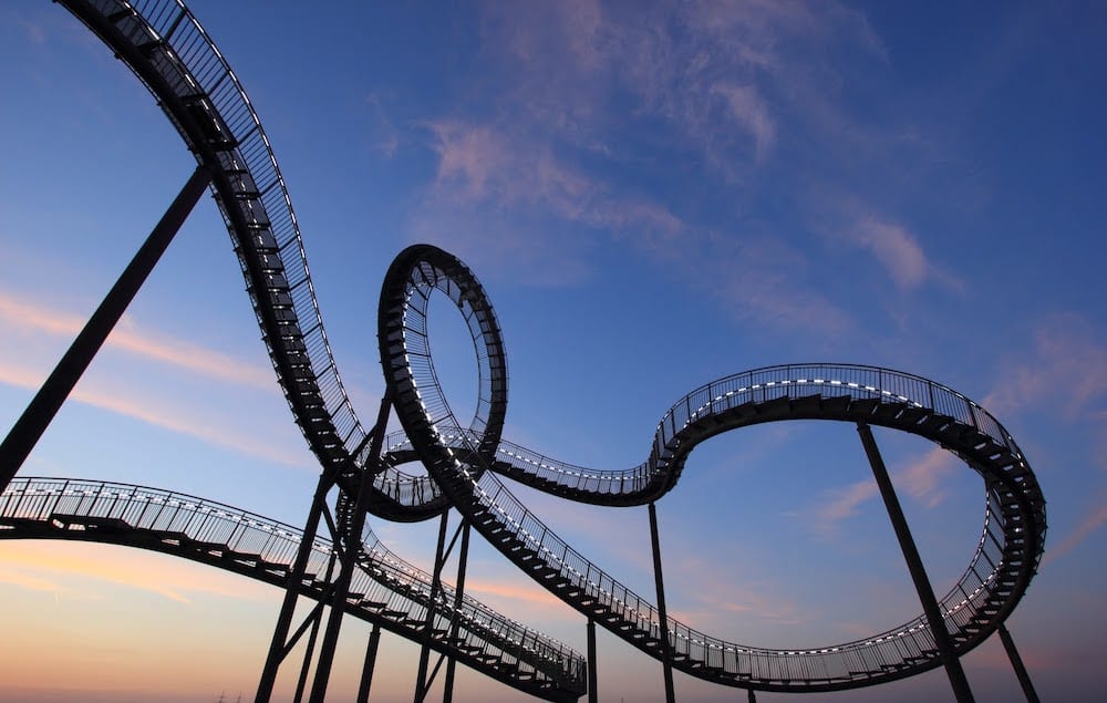 Black And White Roller Coaster 106155