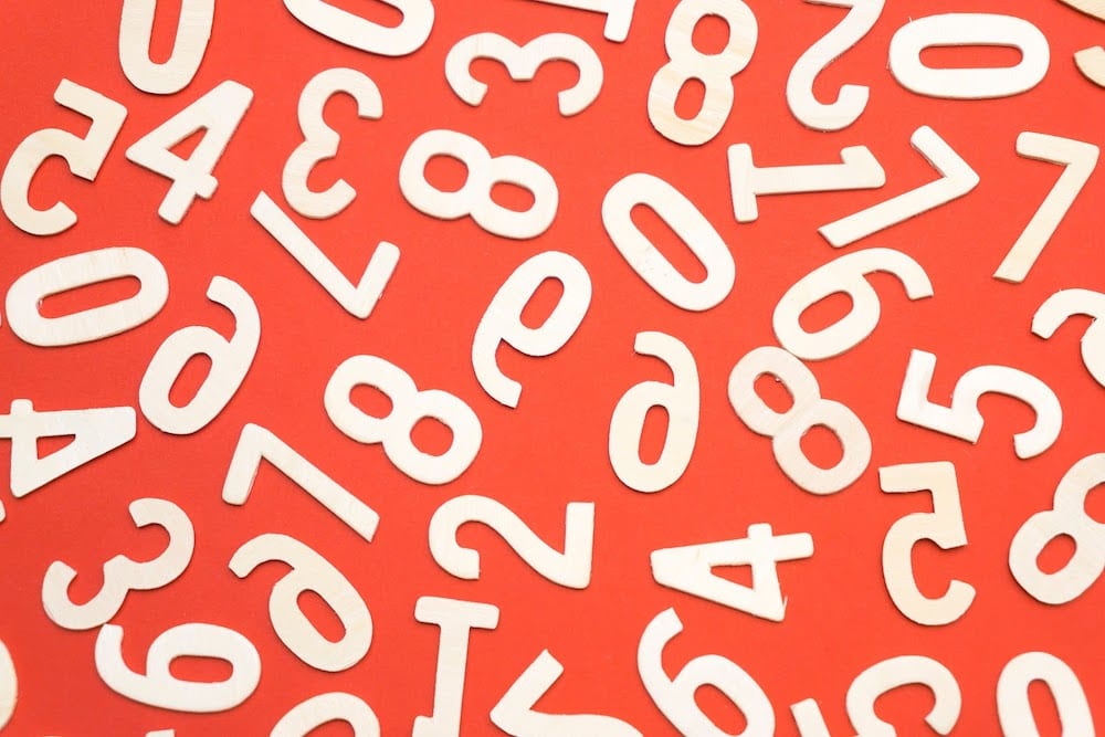 A jumble of letters and numbers.