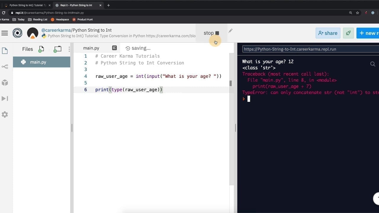 Python String To Int() And Int To String Tutorial | Career Karma