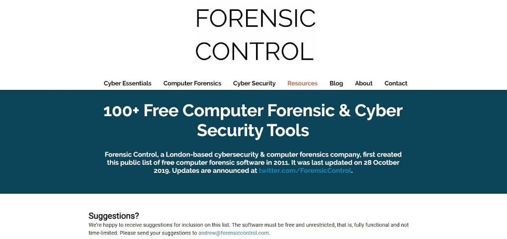 Computer Forensics Forensic Control
