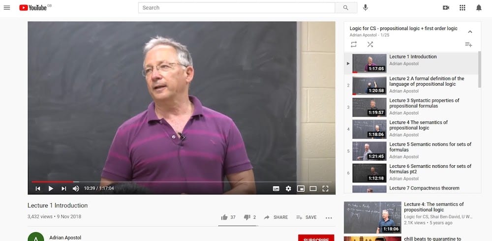 Youtube Lecture