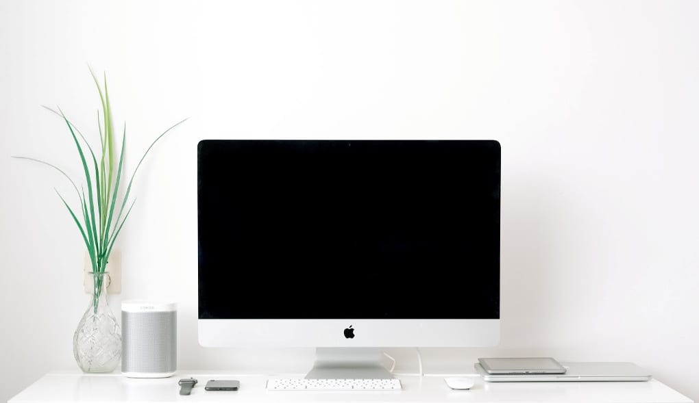 a white macOS