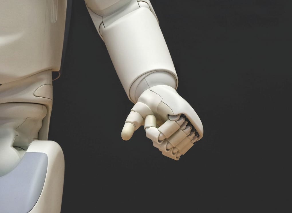 a white robotic arm