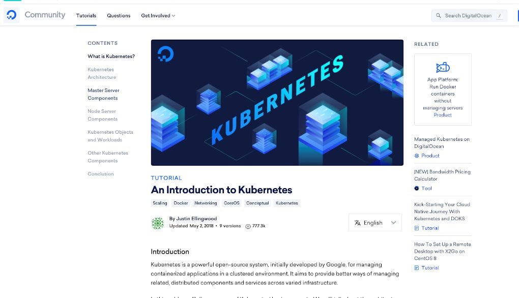 An Introduction to Kubernetes -- DigitalOcean
