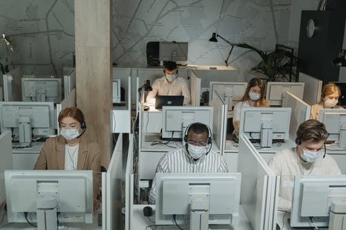 A picture of people wearing mask data mining