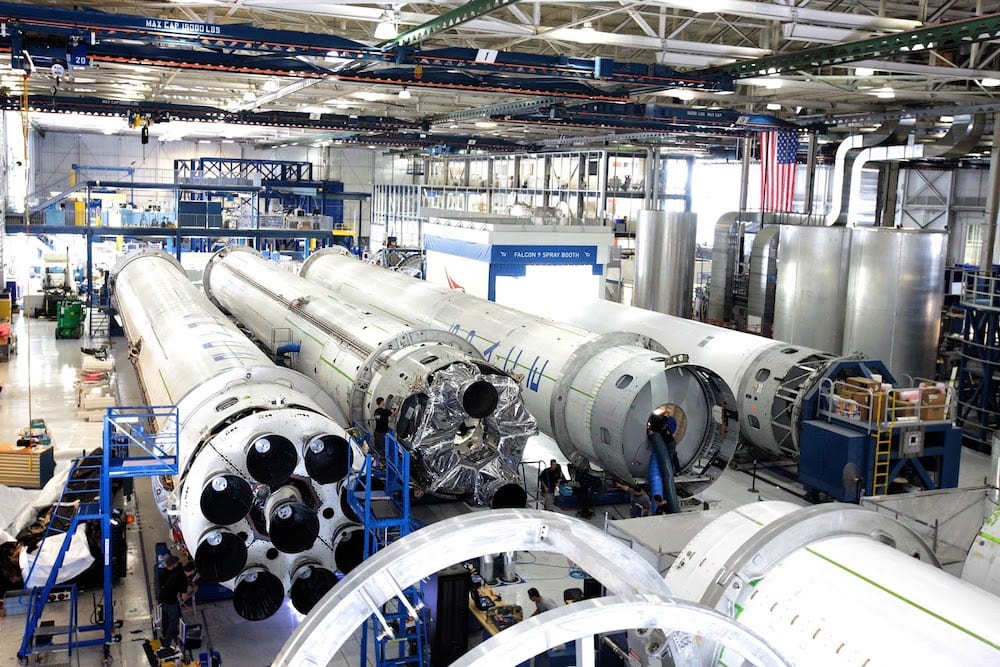  inside an industrial rocket manufacturing factory