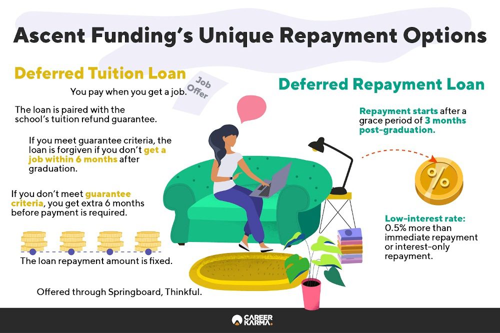 Infographic covering repayment options 