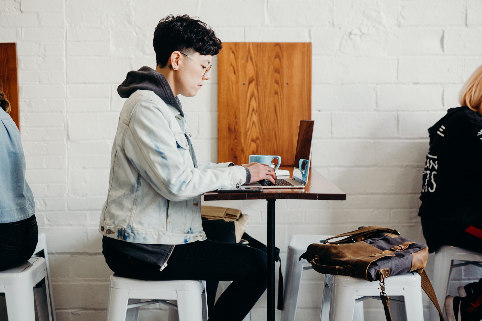 Student learning artificial intelligence on a laptop. Python for Artificial Intelligence