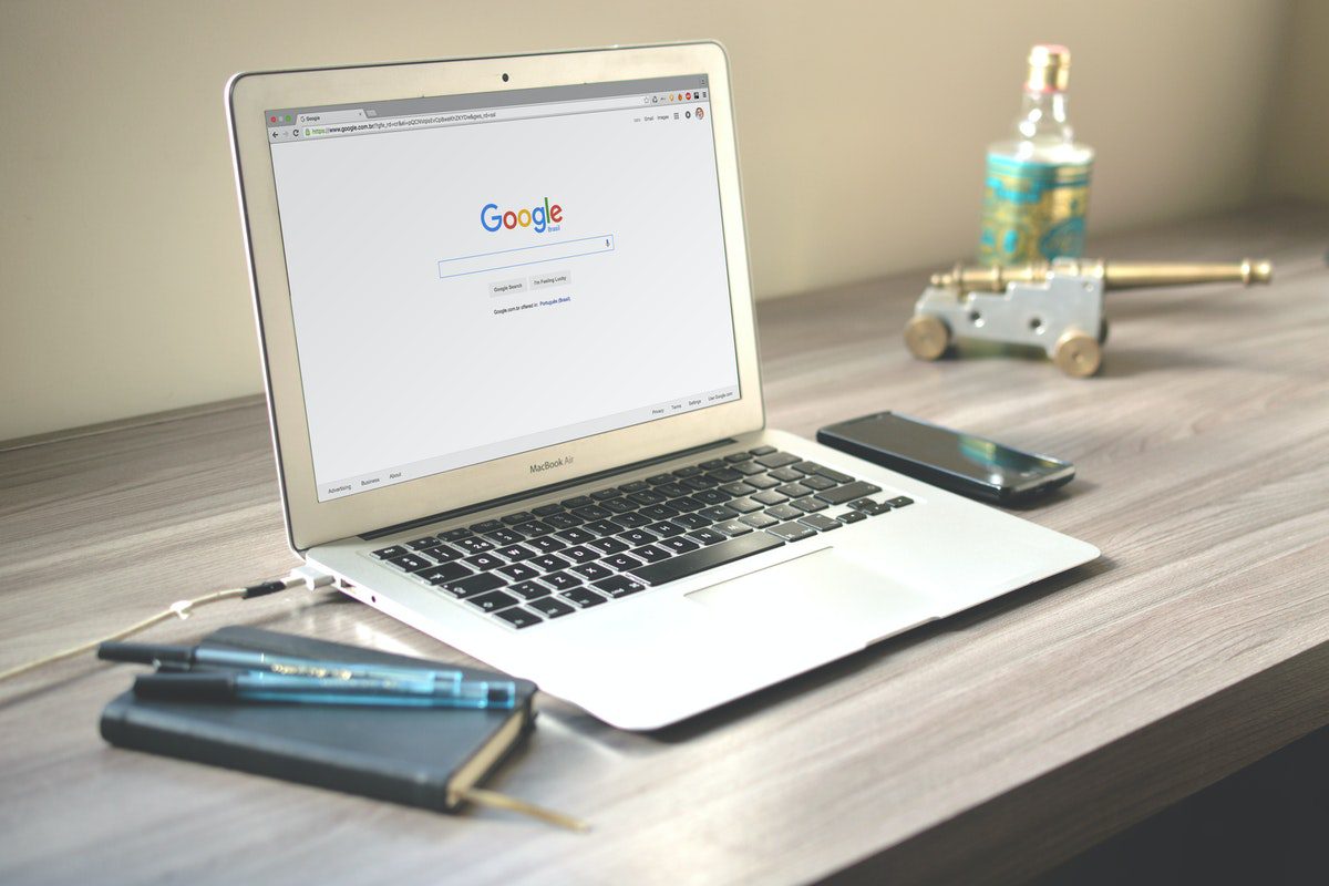 laptop with a google search page on the screen. SEO Best Practices