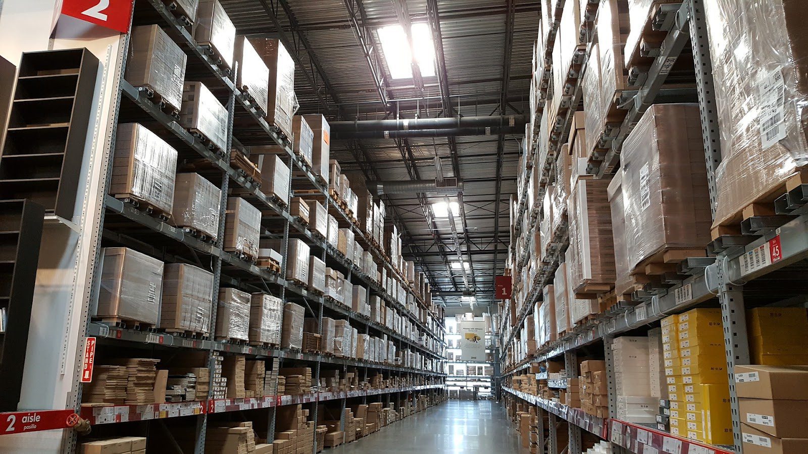 A snapshot of a warehouse 