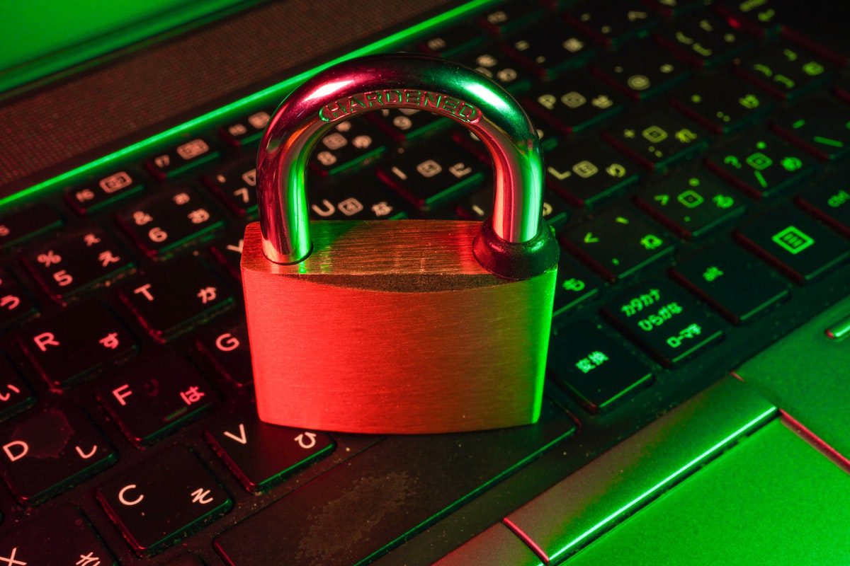 Black keyboard with a padlock on top of it. Cyber Security Remote Jobs