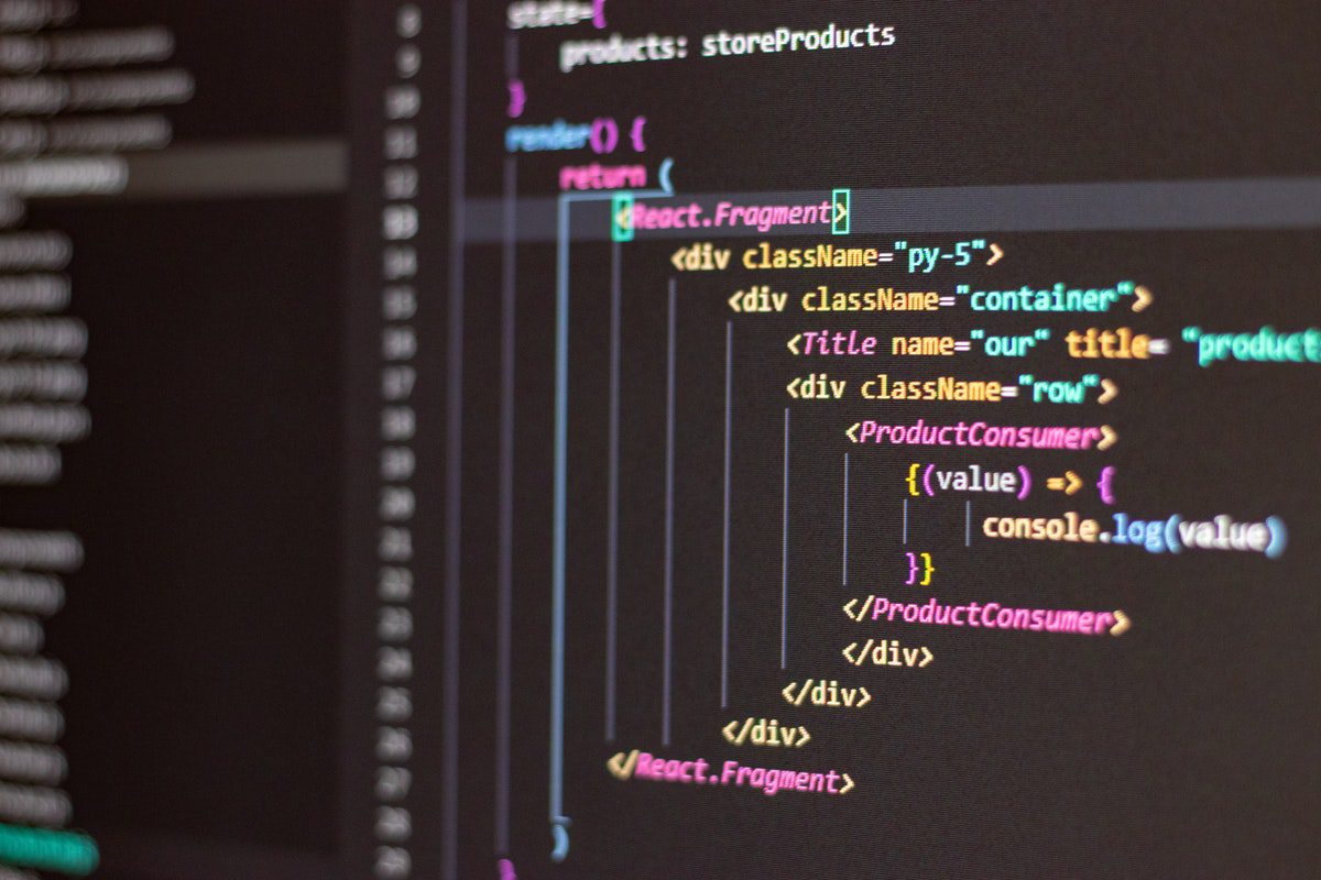Computer screen showing lines of code. Best Javascript Blogs