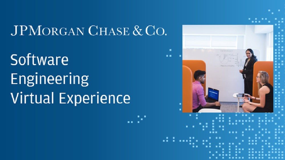 A program tile of JP Morgan Chase Software Engineering Virtual Experience
