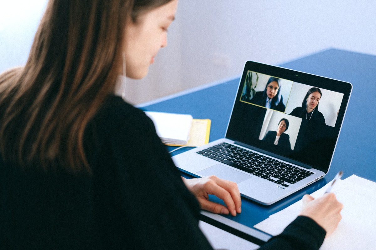 A picture of online students on a video call. Accredited Online Colleges In Illinois