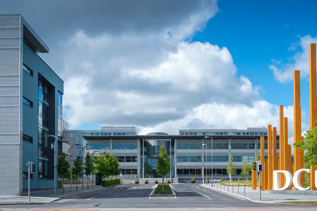 The exterior of several DCU buildings.