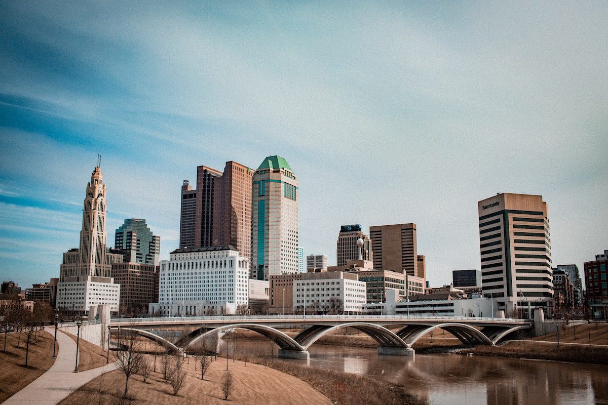 A view of downtown Columbus, the capital of Ohio